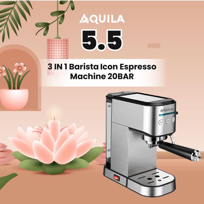 AQUILA CM200 3 in 1 Barista Icon Espresso Machine 20BAR