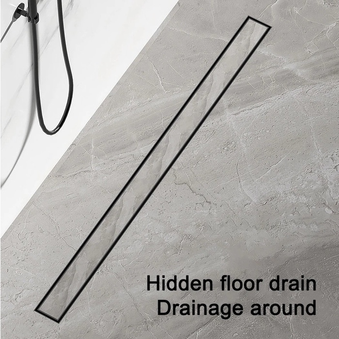 PREMIUM Invisible Floor Drain Stainless Steel 304 Floor Drain Panjang