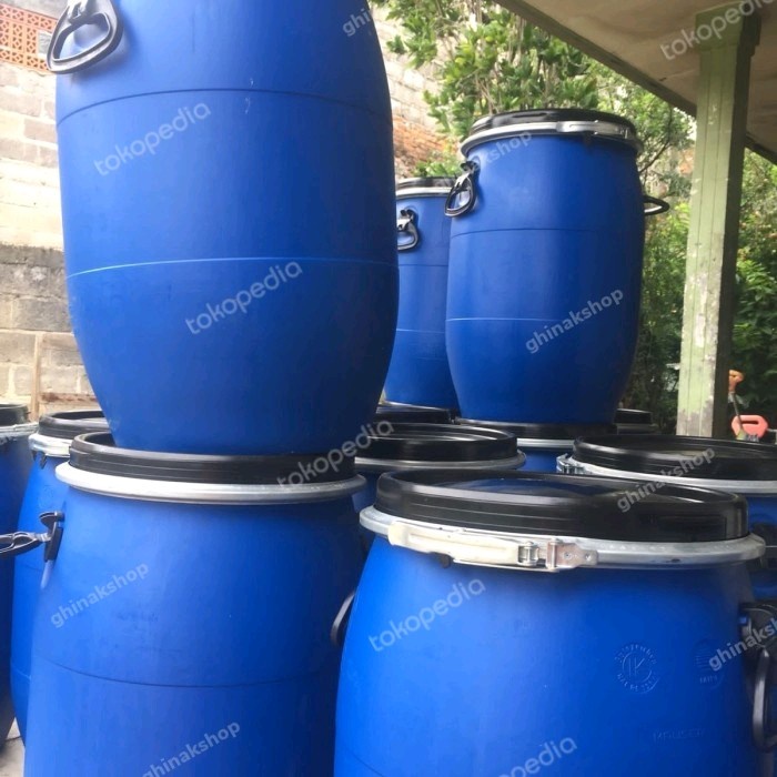 PREMIUM drum plastik/drum air sampah/tong sampah 60 L