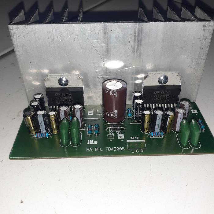 Kit Power Ampli Btl Stereo Tda2005 Dc12V