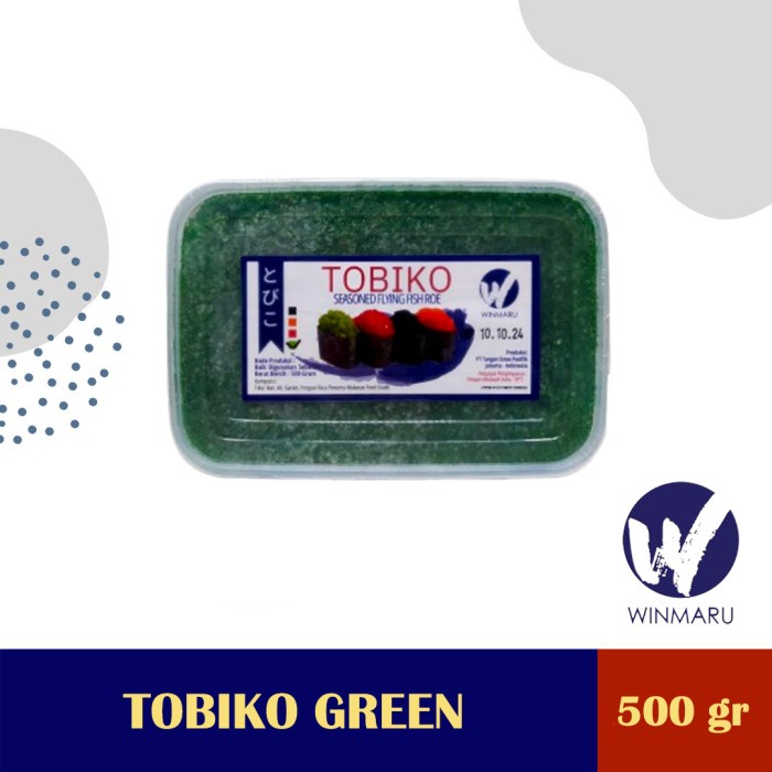 

Promo Terbatas Tobiko Green Flying Fish Roe 500 Gr Aman