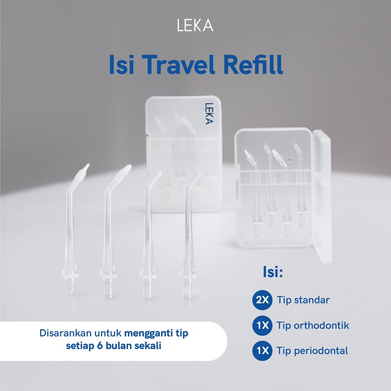 LEKA OC556 Aqua Flosser Tip Travel Refill
