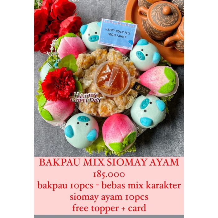 

Sale Terbatas Bakpao Mix Siomay Ayam - Ready Setiap Hari, Note Tgl Dan Ucapan Aman