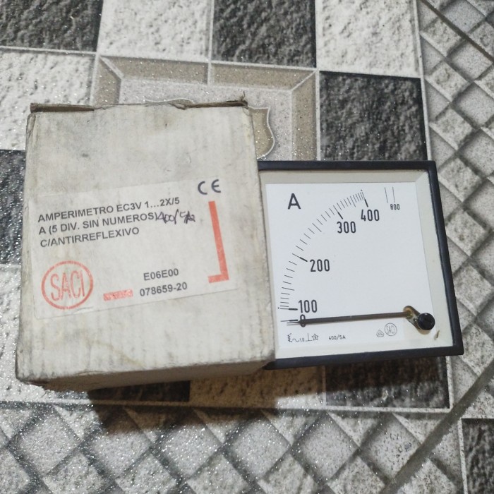 AMPERE METER SACI 0/400 5A
