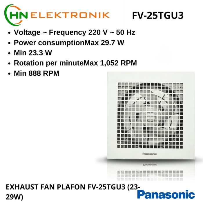 Exhaust Fan Plafon Fv-25Tgu3 (23-29W) {Ready High Quality Best Seller New}