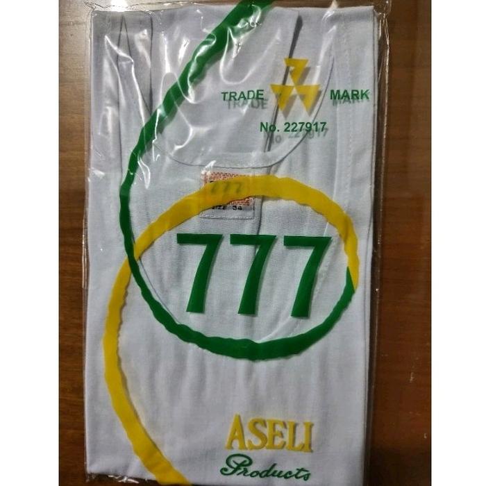Promo 3Pcs Kaos Dalam Pria 777 // Kaos Oblong 777