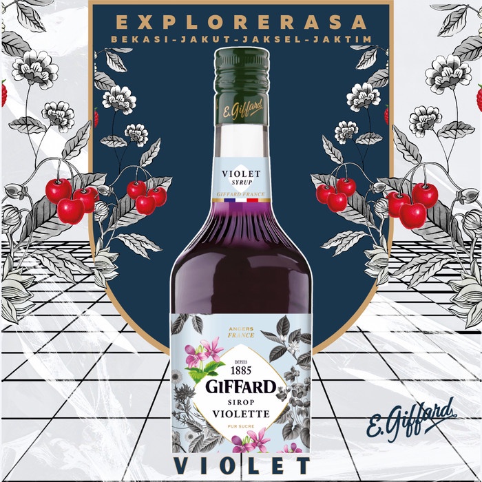 

Giffard syrup Violet 1L Sirup giffard bunga violet 1 liter