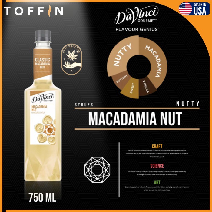

Davinci syrup Macadamia Nut 750 ml