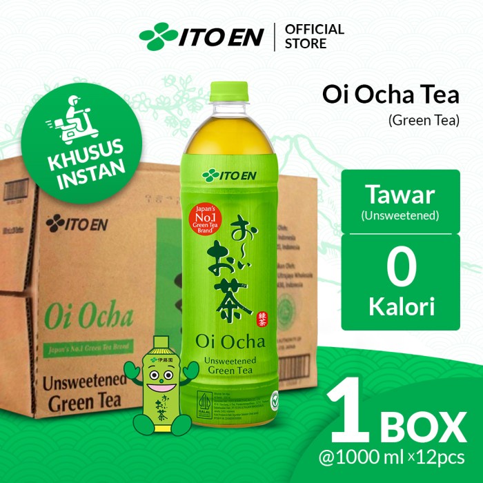 

ITO EN Oi Ocha 1000 ml 12 Pcs (1 Box) (Instant) - Teh Antioksidan Sehat