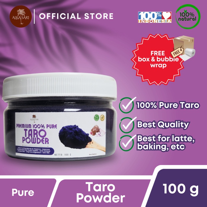 

Pure Taro Powder Bubuk Ubi Ungu Murni Premium Alka Sari 50gr