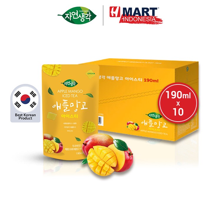 

THINK NATURE Apple Mango Iced Tea - Minuman Teh Rasa Buah Apel dan Mangga 190ml x 10