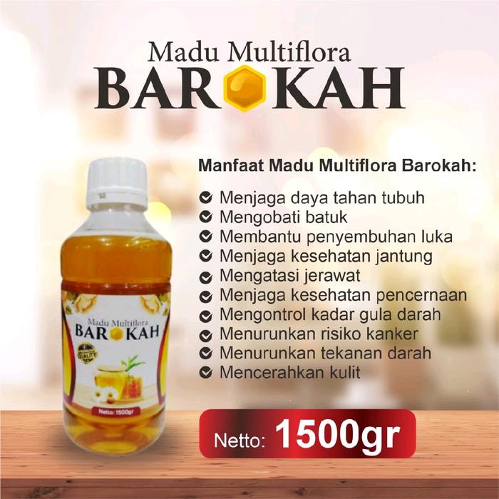 

Sale Terbatas Madu Murni Multiflora Barokah 1500Gr Natural Raw Honey Syrup Herbal Manis Bahan Gula