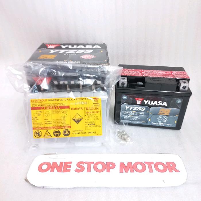 Aki yuasa beat vario vixion supra x 125 mio j soul YTZ5S 12V, 3,5Ah Original Ori Asli Yuasa