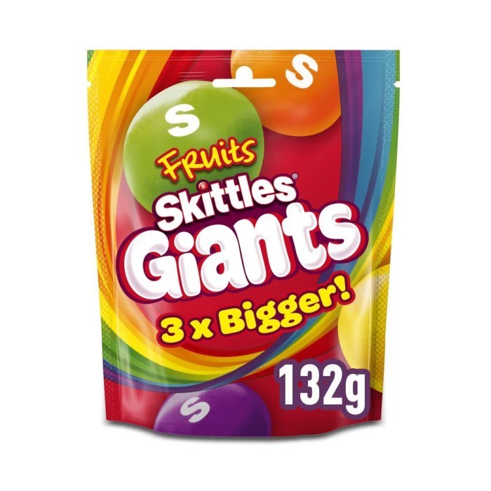 

SKITTLES Giants Fruits Permen Candy Rasa Buah Premium Snack Camilan