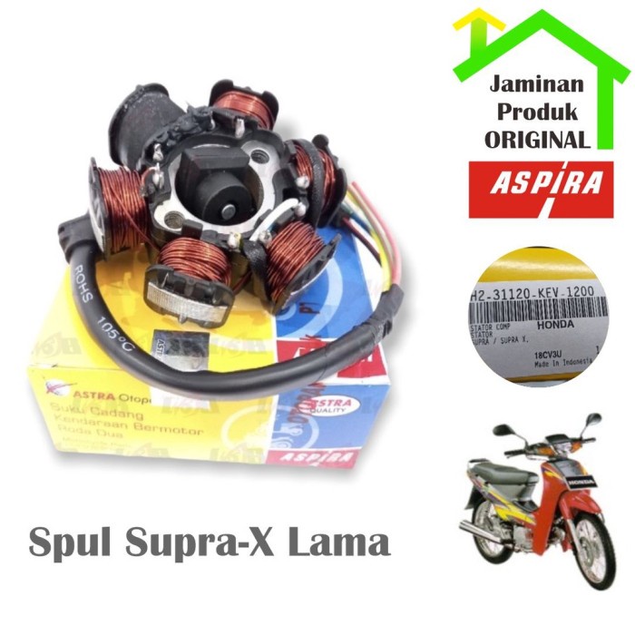 Aspira Spul Honda Supra-X Lama Stator Comp Magnet Pulser Spull Motor