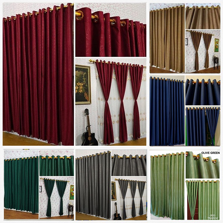 Gorden Tirai Blackout Pintu Multifungsi Curtain Termurah N5P6 Tebal Minimalis Jendela Mewah Estetik 