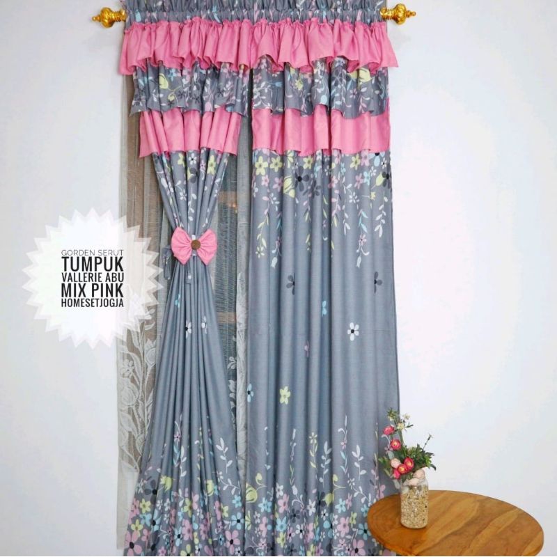 Gorden Ruang Tamu Bagus Gordyn Termurah Tirai Panjang G1O7 Pintu Polos Hordeng Kolong Dapur Murah Ae