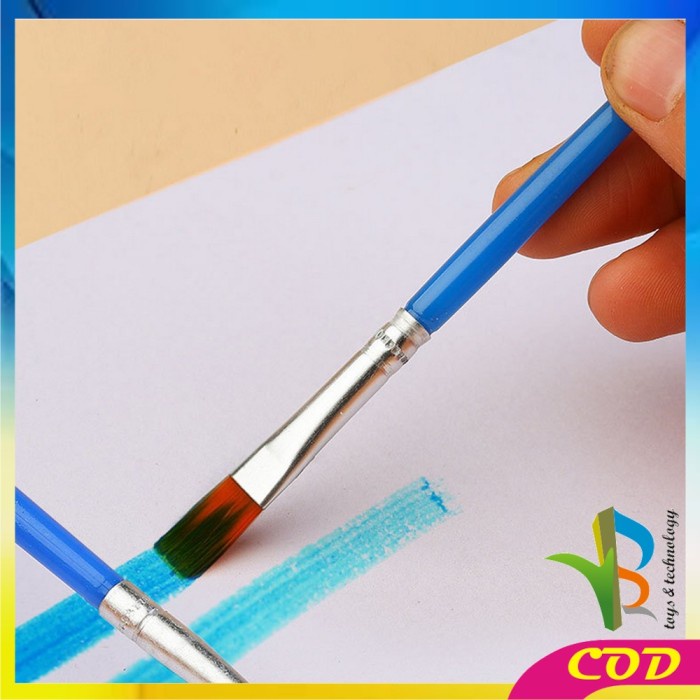 

STOK TERBATAS RB-A98 Kuas Lukis Cat Air Paint Brush Nilon Ujung Pointed dan Flat / Kuas Kecil Lancip