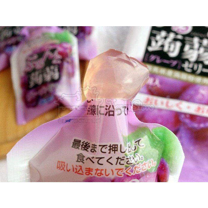 

JTTOP" ORIHIRO KONYAKU JELLY POUCH : APPLE + GRAPE 240G (12 PCS X 20 GRAM)