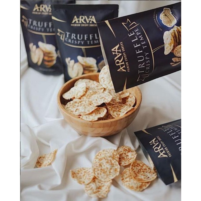 

JTTOP" KERIPIK TEMPE ARVA TRUFFLE ENAK 80G CRISPY FOOD