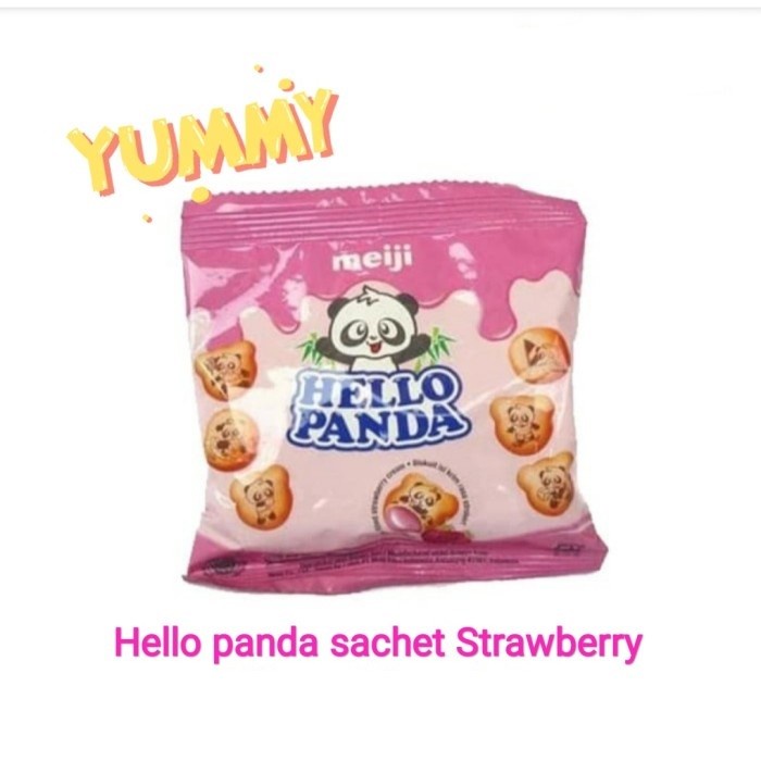 

JTTOP" HELLO PANDA BISKUIT STRAWBERRY PACK ISI 10 BKS