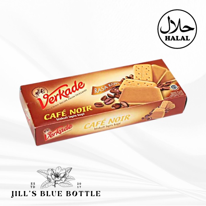 

JTTOP" VERKADE BISCUIT CAFE NOIR BISKUIT LAPIS KOPI 90 G