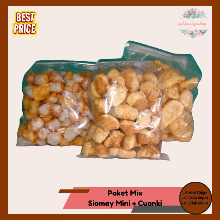 

Paket Mix Siomay Mini + Cuanki Lidah + Cuanki Tahu Food Kuah