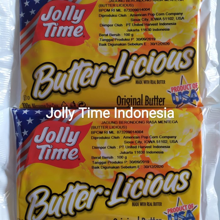 

JTTOP" JOLLY TIME POPCORN BUTTERLICIOUS