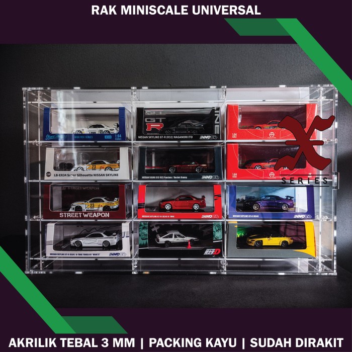 

TERLENGKAP TERRA X Series Rak Akrilik Inno64, CM Model, Time Micro, Miniscale