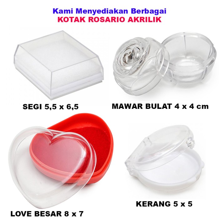 

PRODUK TERBATAS Kotak Rosario Akrilik Tempat Wadah Rosario Transparan Perhiasan kalung