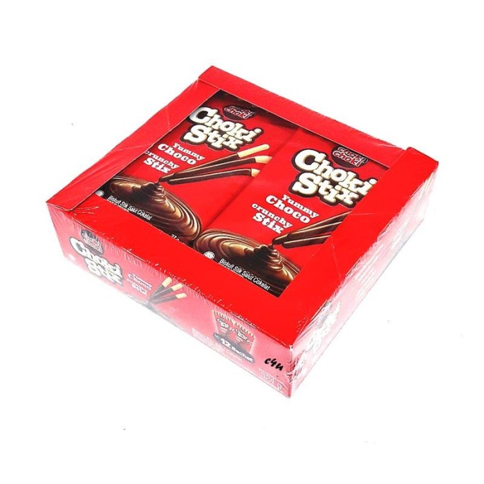

JTTOP" CHOKI STIX - BISKUIT STICK SALUT COKLAT [27 GR/ 12 SACHET/ PACK]