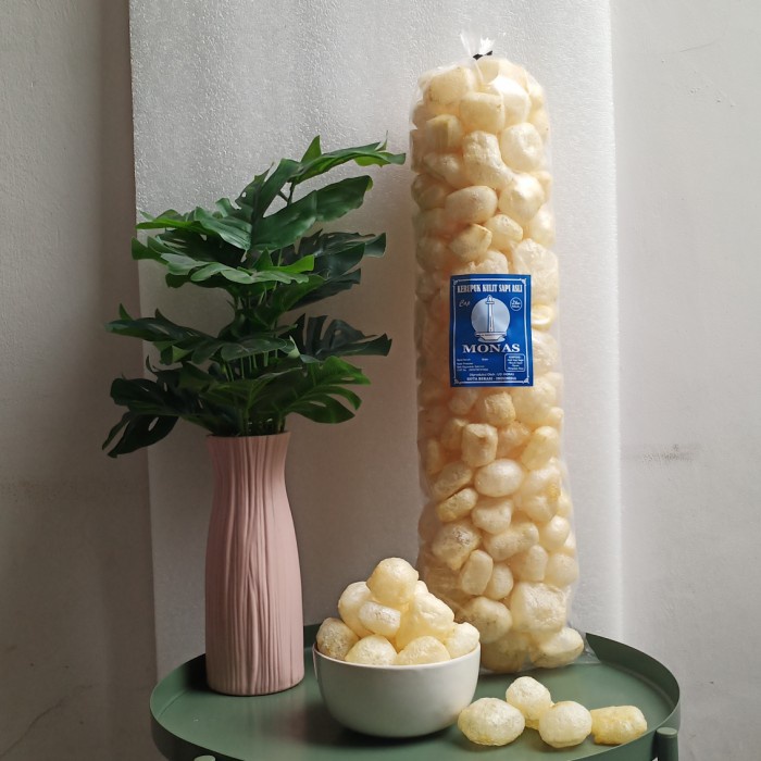 

kerupuk kulit sapi asli cap monas