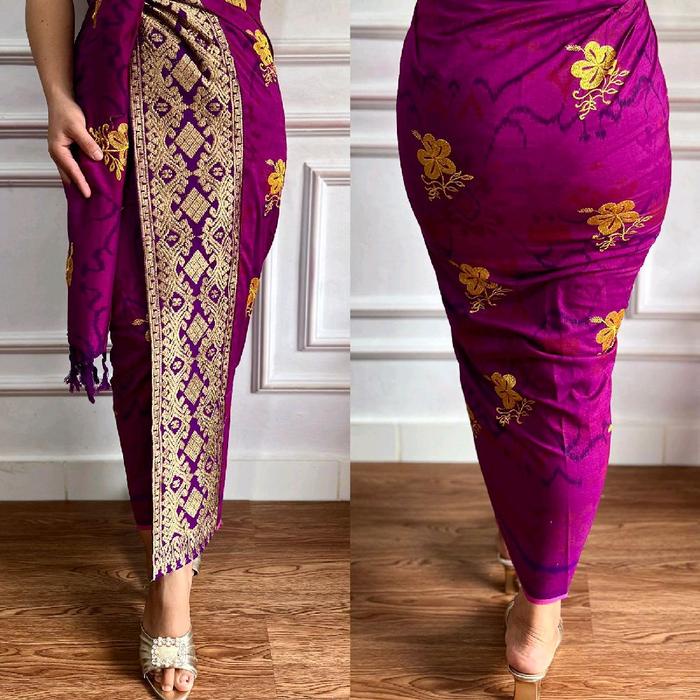 Promo Endek Tenun Lasem Tumpal Songket Asli Free Slendang
