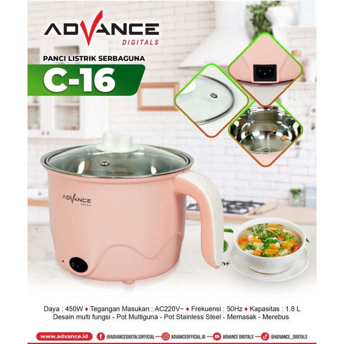 Panci Listrik Advance Serbaguna