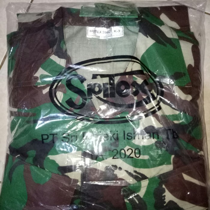 JTTOP" BAJU PDL TNI SRITEX 2020 SIZE K3