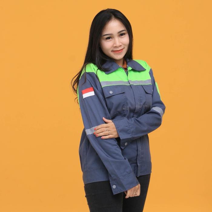 JTTOP" WEARPACK ATASAN ABU HIJAU PUPUS
