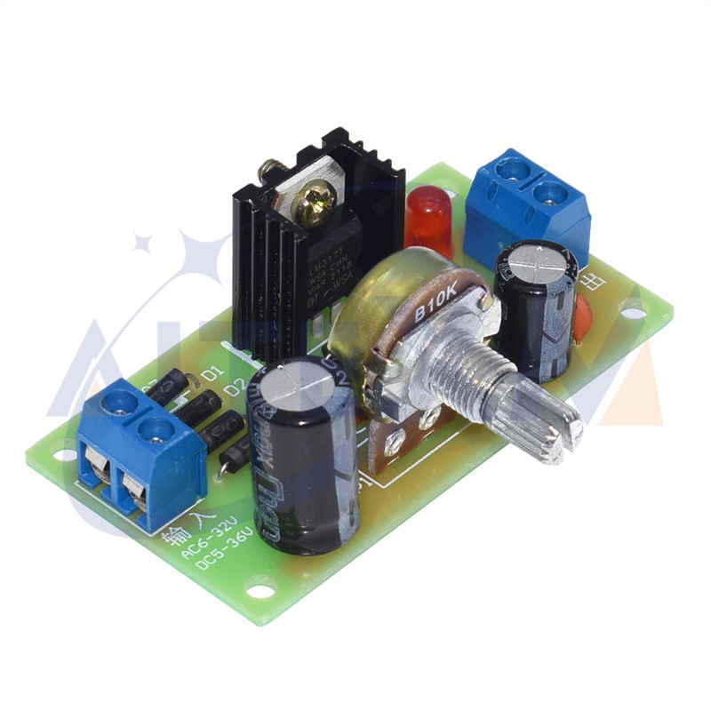 Lm317 Adjustable Power Supply Kit Continuous Adjustable Dc Power Supply Diy Teaching Training Parts