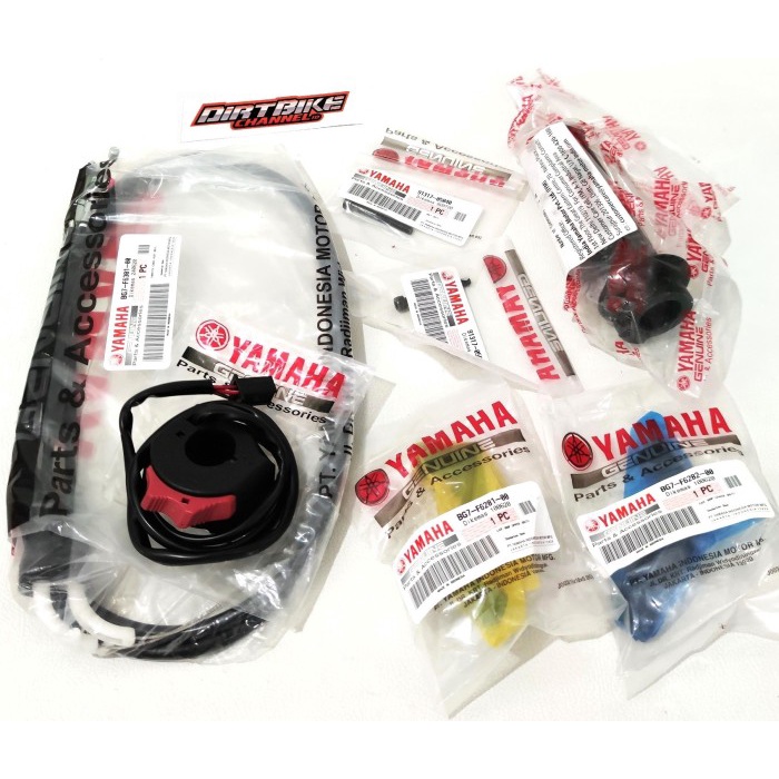 GAS SPONTAN ORIGINAL XABRE 2 KABEL PNP CRF 150 + HOLDER KANAN