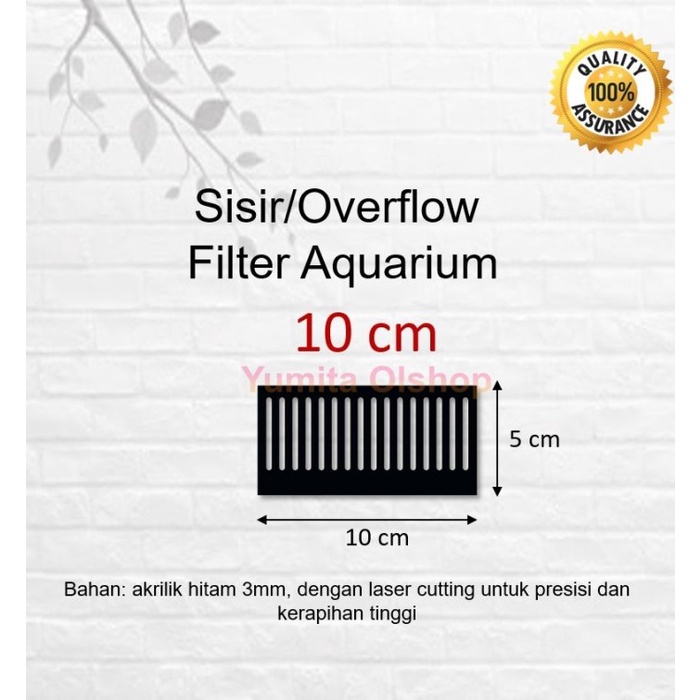 

TERJAMIN Sisir / Overflow Filter Aquarium Akrilik