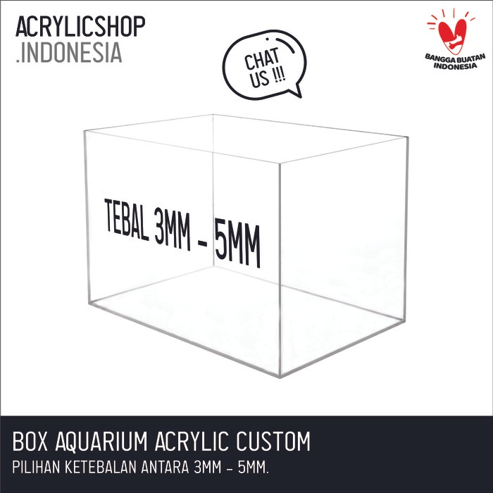 MURAH Akrilik Akuarium Ikan Akuarium Cupang Akuarium Kura-Kura