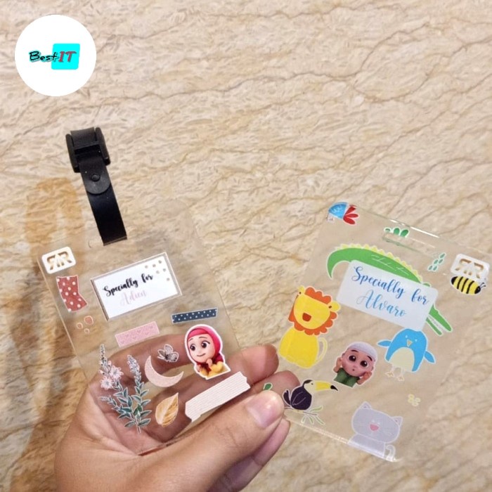 

SALE Custom Luggage Tag Travel Akrilik/Label Tag Koper Tas Desain Suka-Suka