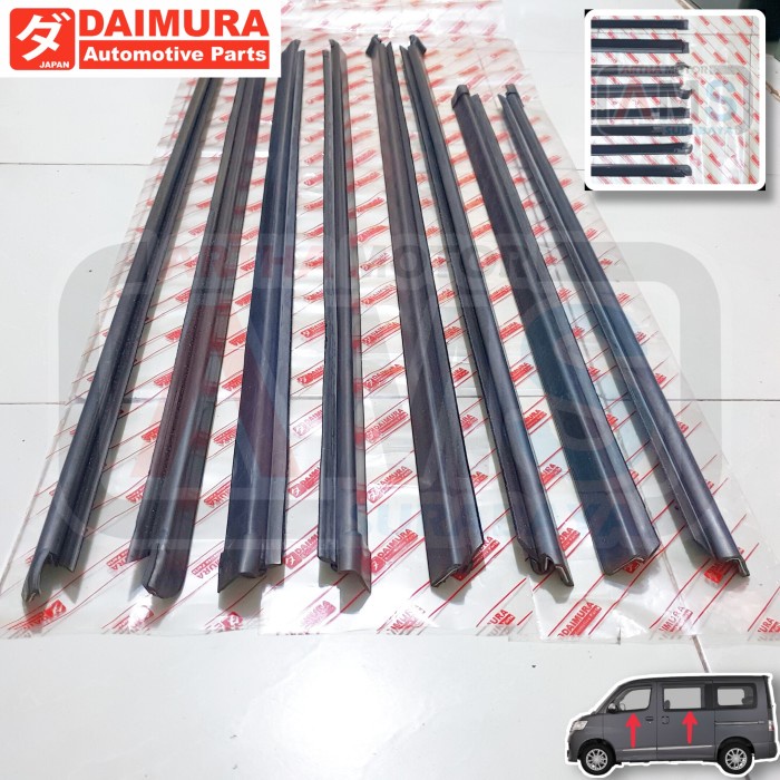 BURUAN,. KARET PELIPIT LIS LIST KACA WHEATER STRIP PINTU MOBIL DAIHATSU LUXIO