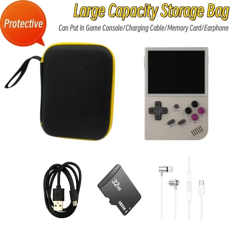 SALE 2025 New Miyoo Mini Plus Case Game Console Protective Travel Bag Black Storage Bag for Miyoo Mi
