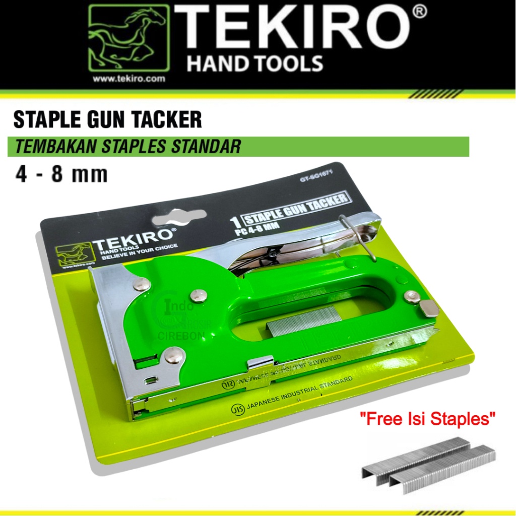 

Tekiro Staple Gun Tacker Standar 4 - 8 mm Tembakan Steples Staples Stapler Jok Kain Wedding Kardus