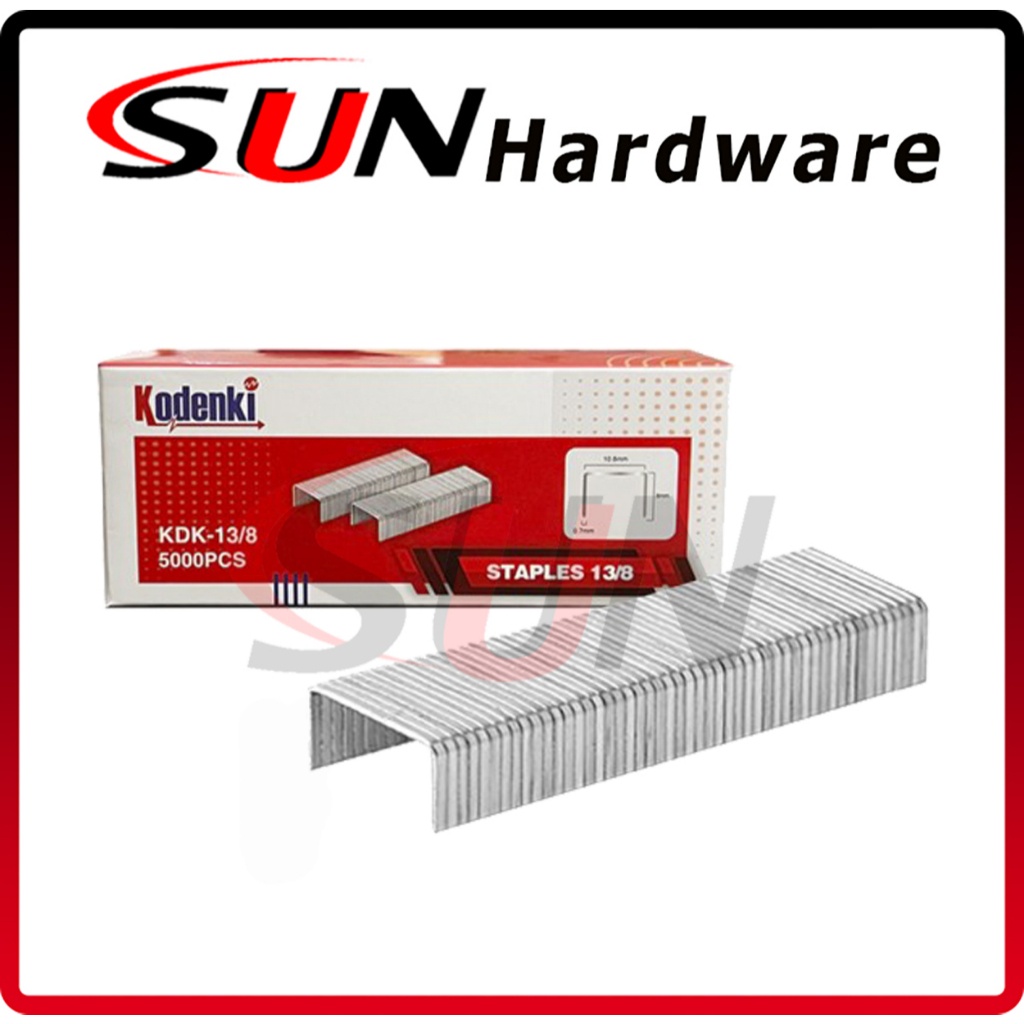

Isi Stapler Gun 8 Mm 5000 Pcs Refil Staples Hekter Kain Kulit Jok motor Sofa Terpal