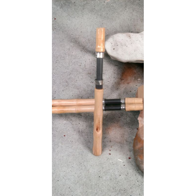 gagang joran kayu jati pinus+reelseat