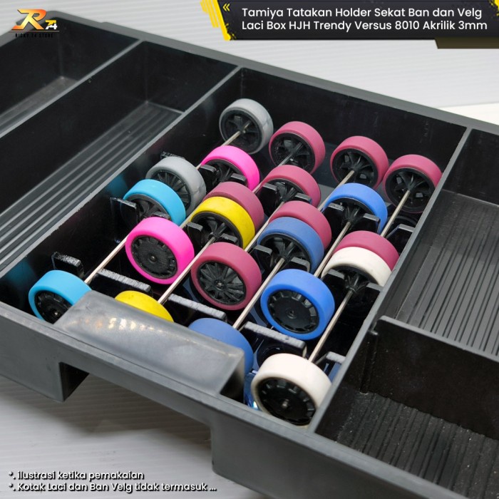 

GRATIS ONGKIR Tamiya Akrilik Tatakan Holder Sekat Ban Velg Tamiya Laci Box HJH Trendy Versus 8010