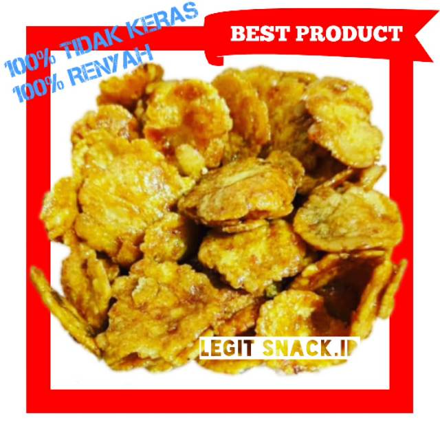 

500Gr Emping Manis Tipis Tidak Keras / Kripik Belinjo / Keripik Emping Mini Kecil Melinjo Manis WE!