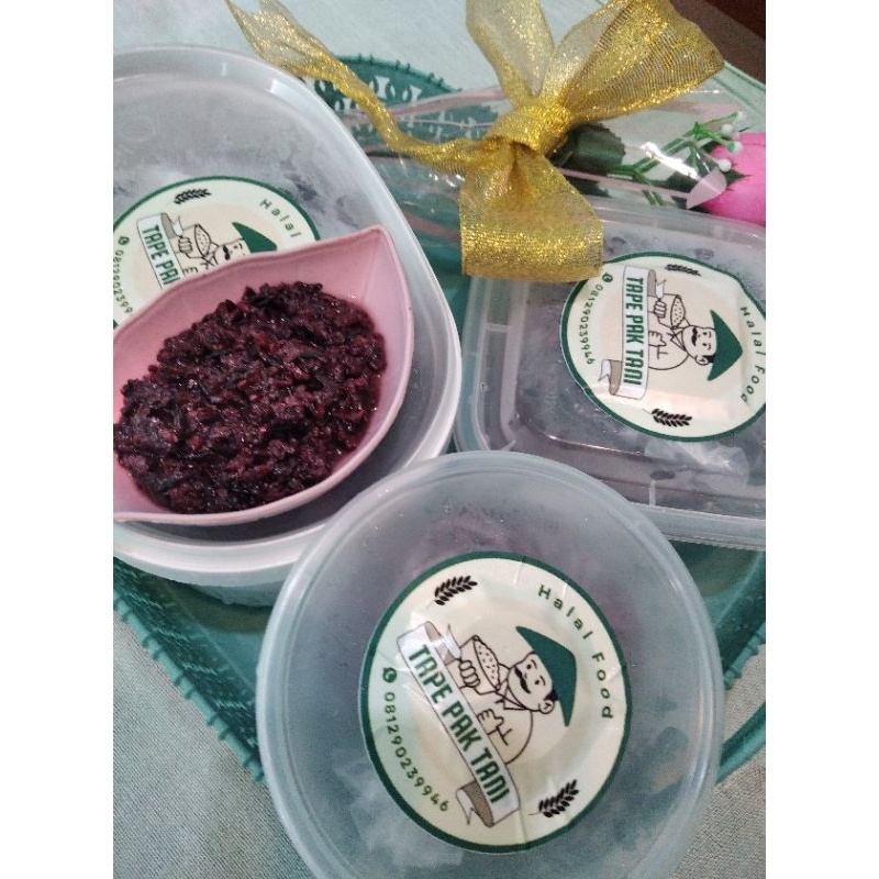 

Tape ketan hitam murni WE!