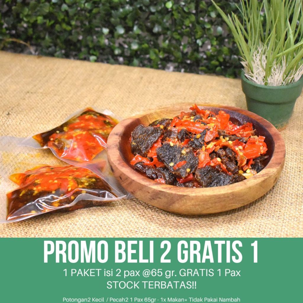

Dendeng Balado Suir / Pecah / Potongan Kecil ( PRAKTIS / EKONOMIS ) WE!
